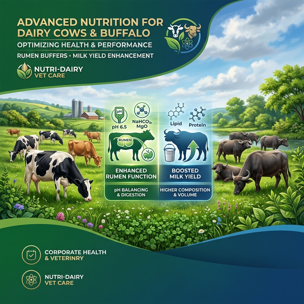 Dairy Cows & Buffalo Nutrition Banner
